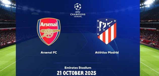 بث مباشر مباراة أرسنال و أتلتيكو مدريد يلا لايف  بتاريخ 2025-10-21